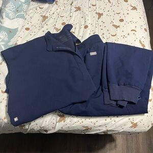 Figs Scrub Set -NAVY-